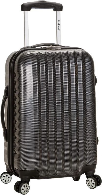 Photo 1 of Rockland Melbourne Hardside Expandable Spinner Wheel Luggage, Carbon, Carry-On 20-Inch