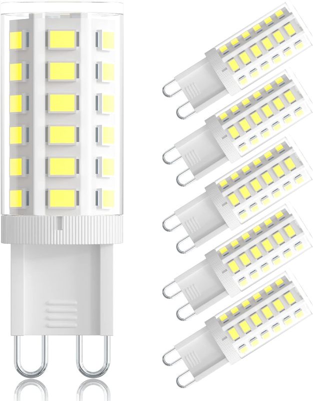 Photo 1 of XIAOGUANGYUAN G9 Led Bulb 4W Bi Pin Base(40W Halogen Equivalent) 6000K Daylight White 360° Beam Angle,400 LM,No-Flicker,Non-dimmable for Home Lighting,5 Pack
