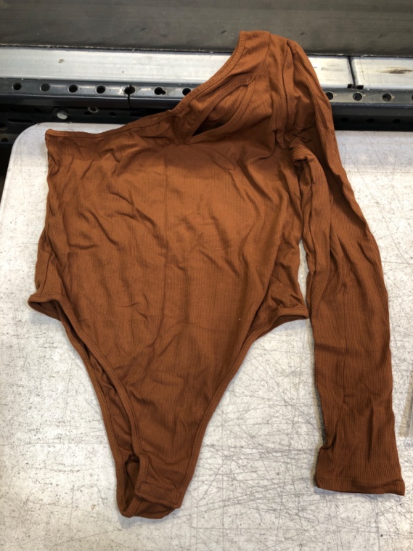 Photo 1 of Brown One Sleeve Bodysuit XL