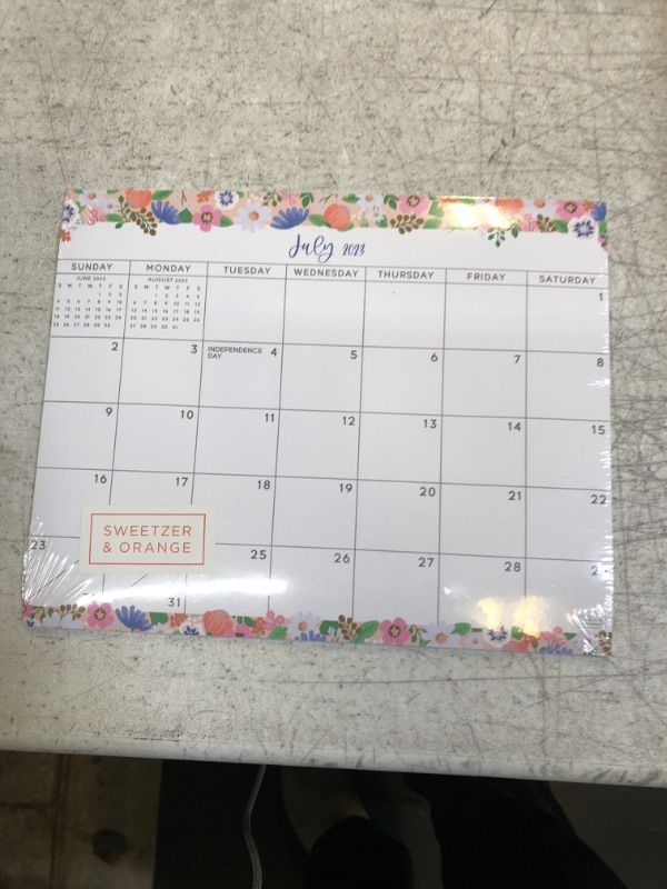 Photo 2 of S&O Floral Magnetic 2023 Fridge Calendar from July 2023-Dec 2024 - Tear-Off Refrigerator Calendar to Track Events & Appointments - 18 Month Magnetic Calendar for Fridge for Easy Planning - 8"x10" in.