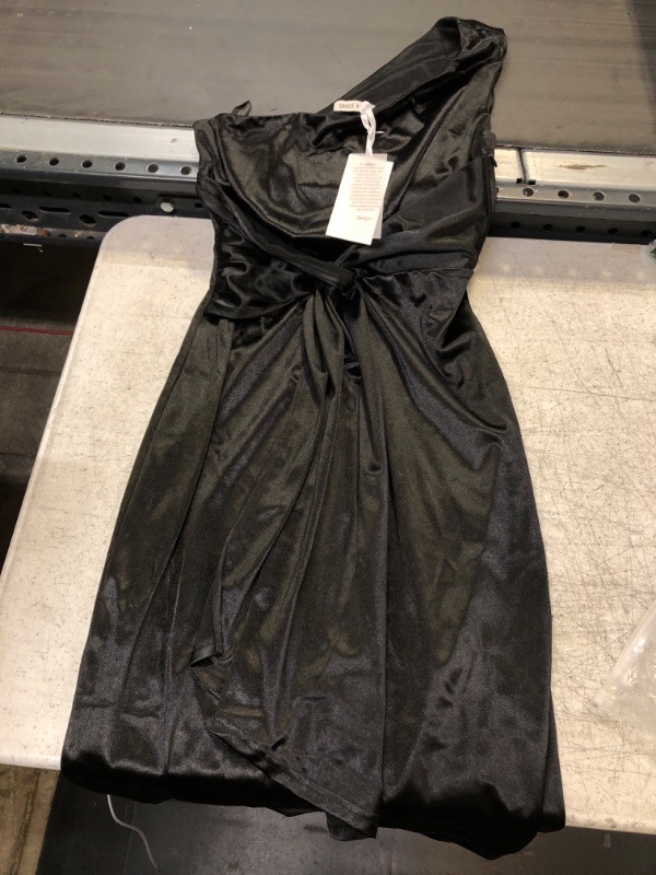 Photo 1 of Black Satin Dress Small 