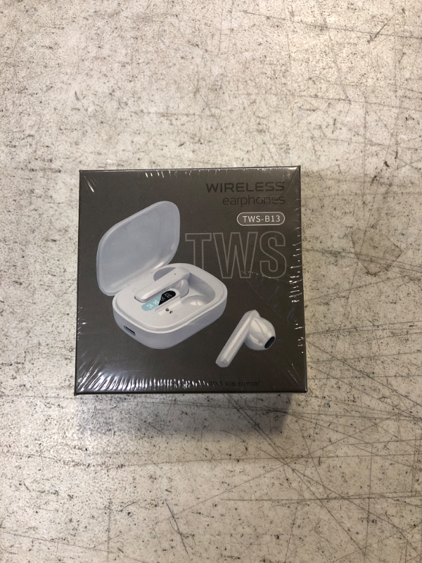 Photo 1 of Noise Cancelling Headphones True Wireless Earbuds for iPhone/Android Phones - Wireless 5.0 Wireless Earphones with LED Display, Touch Control, USB C Charging Case
