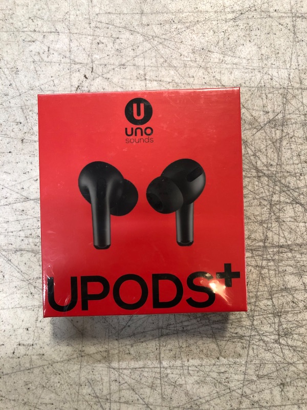 Photo 2 of UNOSOUNDS Upods+ Bluetooth 5.0 TWS Earbuds, Touch Control, Built-in Mic (Black)
