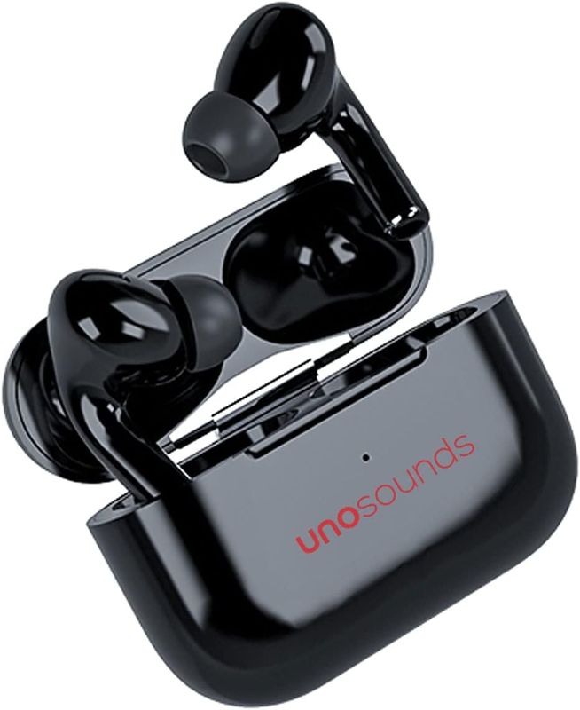 Photo 1 of UNOSOUNDS Upods+ Bluetooth 5.0 TWS Earbuds, Touch Control, Built-in Mic (Black)
