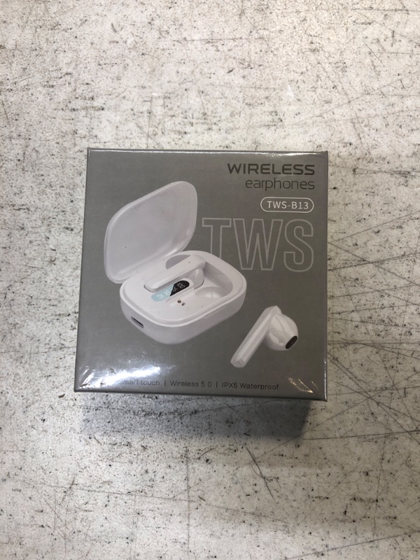 Photo 2 of Sleep Buds Wireless Earbuds Wireless Headphones with Wireless Charging Case and LED Digital Display Wireless 5.1 HD Bass Sound Earphones Touch Control Built-in Mic Headsets 30Hrs Playtime for Sport
