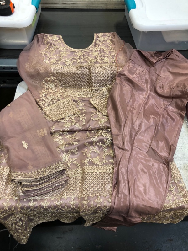 Photo 2 of JIVRAJ FASHION Ready to Wear Customize Shalwar Kameez Plazzo Sharara Dupatta Stitched Party Wear Palazzo Suit Salwar Kameez Suit Indian Pakistani Designer Dress XXL