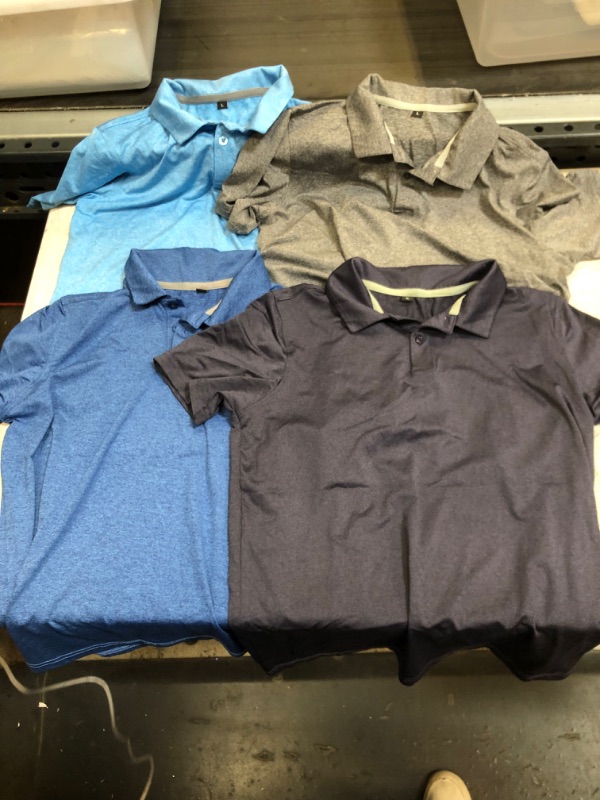 Photo 1 of 4 Pack Boys Polo Shirts Large 