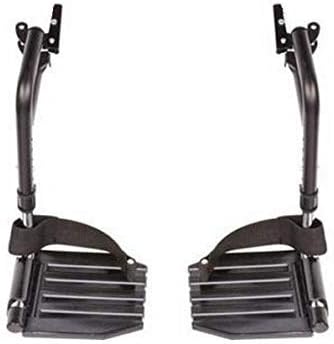 Photo 1 of Wheelchair Swingaway Legrest Footplates & Heel Loops (Pair) (Blackp)
