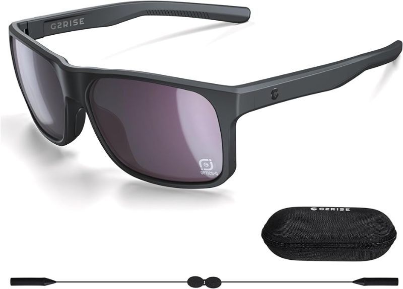 Photo 1 of G2RISE Polarized Sunglasses Men Women - Trendy Shades with Strap & Case for Fishing Driving Golf Sports