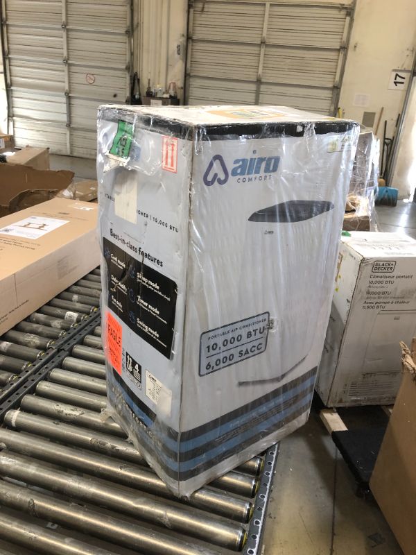 Photo 1 of AIRO COMFORT Portable Air Conditioner 10000 BTU for Room 450 sq. ft, Floor Standing AC Unit with Remote Control & DYI Installation Kit
