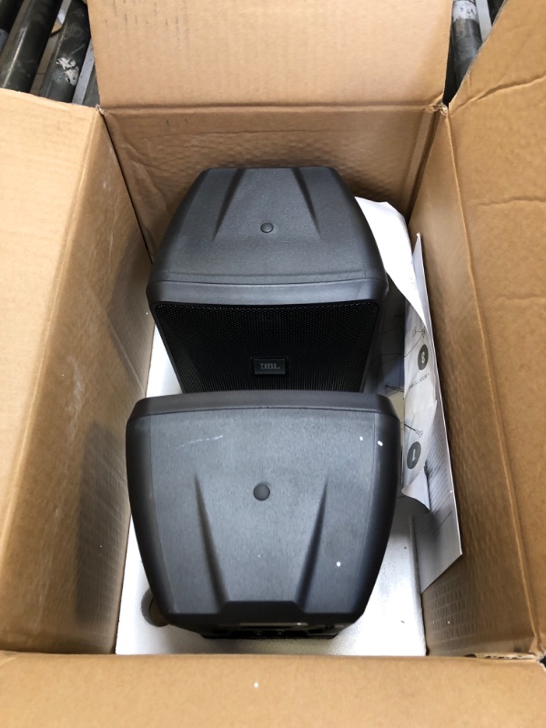 Photo 1 of JBL Professional Control 25-1 Compact Indoor/Outdoor Background/Foreground Speaker, Black, Sold as Pair Black 200-Watt With Multi-Tap Transformer
