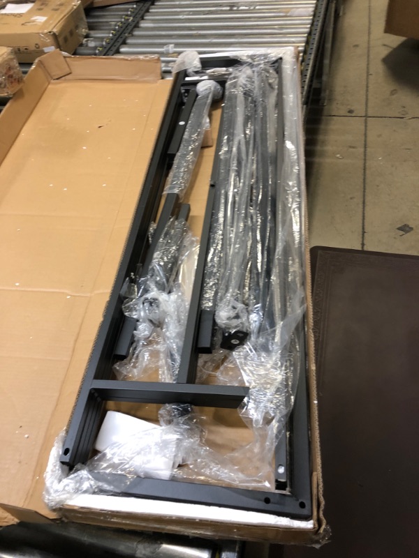 Photo 2 of ZINUS Van 16 Inch Metal Platform Bed Frame / Steel Slat Support / No Box Spring Needed / Easy Assembly,Black, Queen
