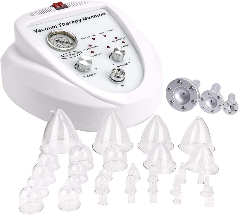 Photo 1 of Meifuly Cupping Sets, Vacuum Therapy Machine, Cupping Machine 0-70 cmHg with 30 Pcs Vacuum Cups and 3 Pumps
