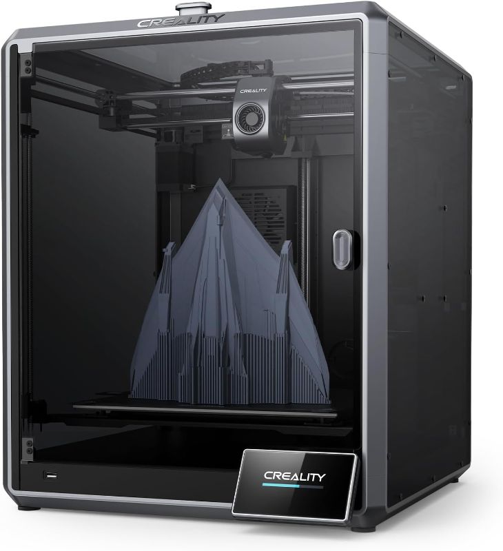 Photo 1 of Creality K1 Max 3D Printer, 600mm/s Max High-Speed 3D Printers with Auto Leveling, Dual Cooling, Smart AI Function and Out-of-The-Box, Large Printing Size 11.8x11.8x11.8in
