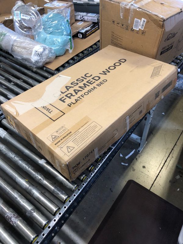 Photo 1 of Edenbrook DeltaTwin Bed Frame with Headboard – No Box Spring Needed – Compatible with All Mattress Types – Wood Slat Support – Twin Size Wood Platform Bed Frame – Golden Maple Golden Maple Twin Bed