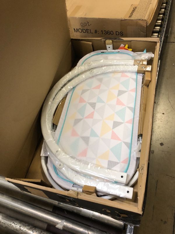 Photo 3 of Fisher-Price Soothing Motions Bassinet Windmill, Baby Cradle with sway Motion, Light Projection, Overhead Mobile, Vibrations and Music Windmill - Frustration Free Packaging