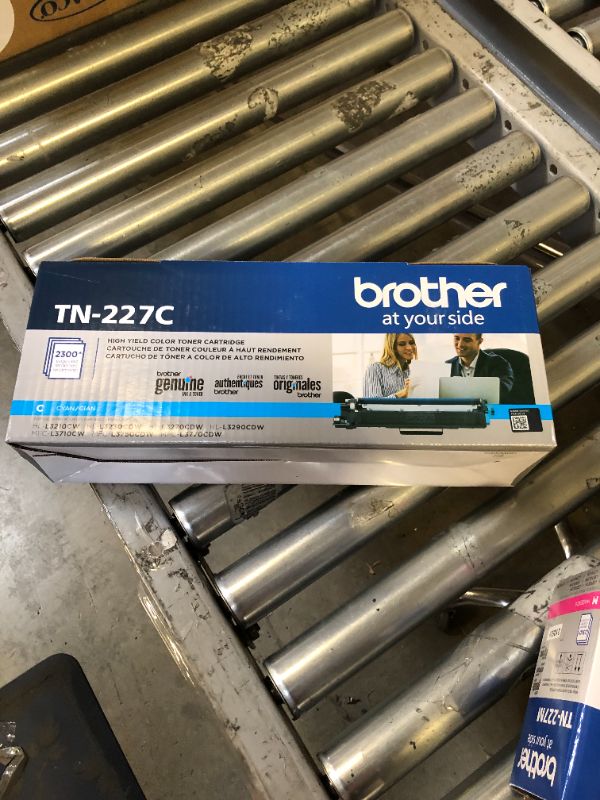 Photo 2 of Brother Genuine TN227C, High Yield Toner Cartridge, Replacement Cyan Toner, Page Yield Up to 2,300 Pages, TN227, Amazon Dash Replenishment Cartridge TN227C Toner