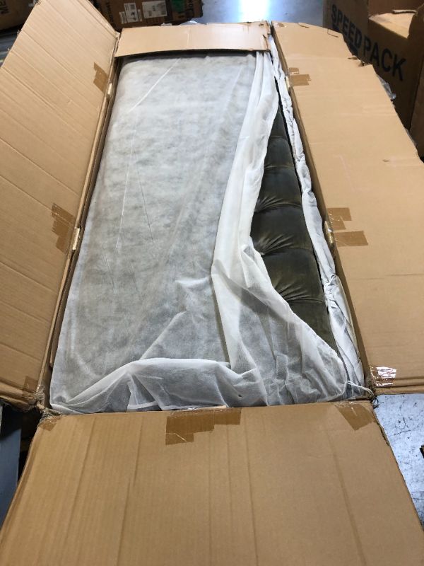 Photo 1 of Christopher Knight Home Keyser Sofa, Gray + Gold