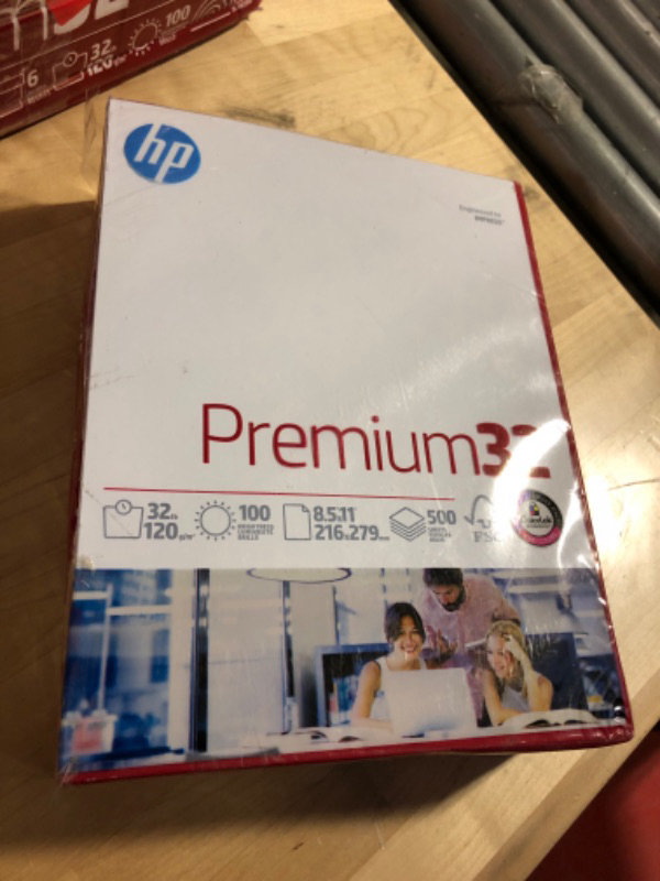 Photo 2 of HP Paper Printer | 8.5 x 11 Paper | Premium 32 lb | 1 Ream - 500 Sheets | 100 Bright | Made in USA - FSC Certified | 113100R 1 Ream | 500 Sheets Premium32