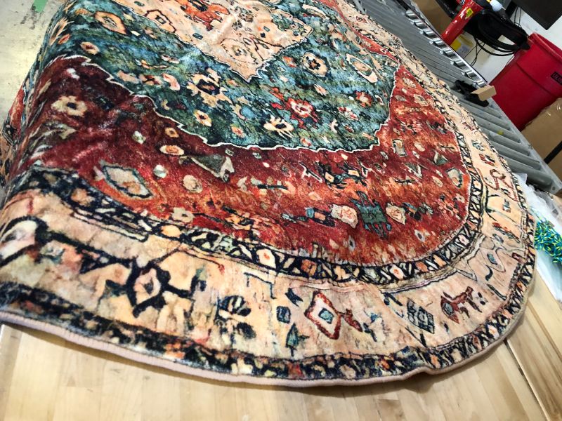 Photo 3 of 6FT ROUND CARPET/RUG WARM TONE