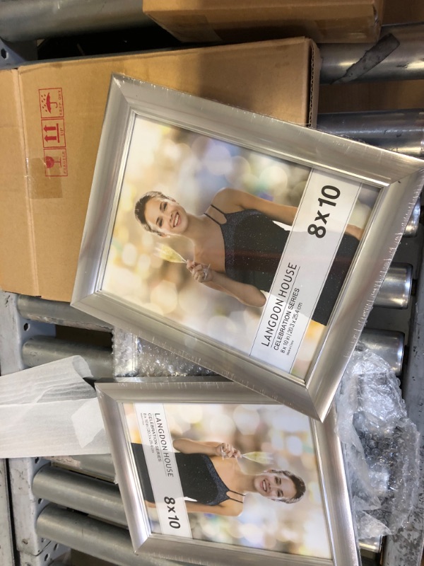 Photo 1 of 3 pack of 8x10 silver picture frames