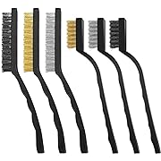 Photo 1 of 6 Pcs Wire Brush Set, 9"/7", Brass Wire/Nylon Wire/Stainless Steel Wire Bristle Brushes Cleaning Set, Scratch Brush Set for Cleaning Welding Slag and Rust and Dust Removal, with Strong Handle
