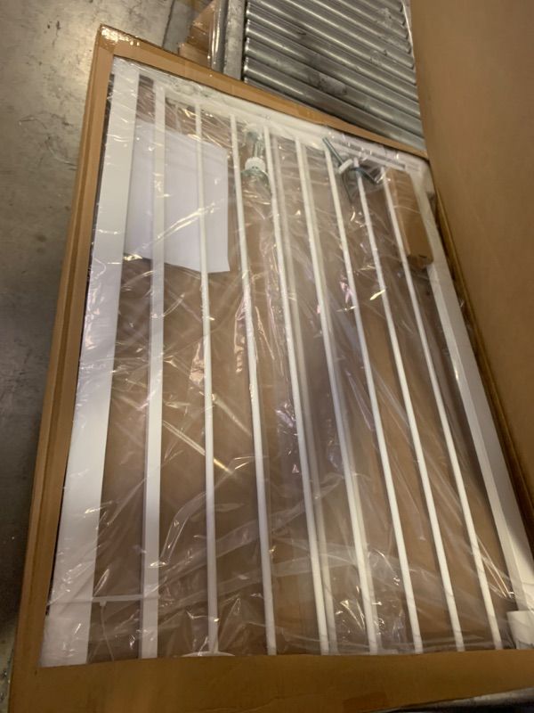 Photo 1 of Baby Gate - 40'' Extra Tall and 30''-37'' Adjustable Width Pet Gate for Stairs & Doorways & House and More, Can Use As Dog Gate, Pressure Mounted, No Drilling, Auto Close, White