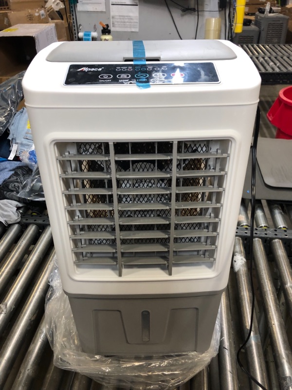 Photo 4 of ALPACA Portable Evaporative Air Cooler 3 in 1 Swamp Cooler with Remote Control, 5.3 Gal Water Tank, 3 Speed Cooling Fan, 4 Ice Packs, Portable Air Conditioner Auto Oscillation for Room, Home & Office 1800CFM