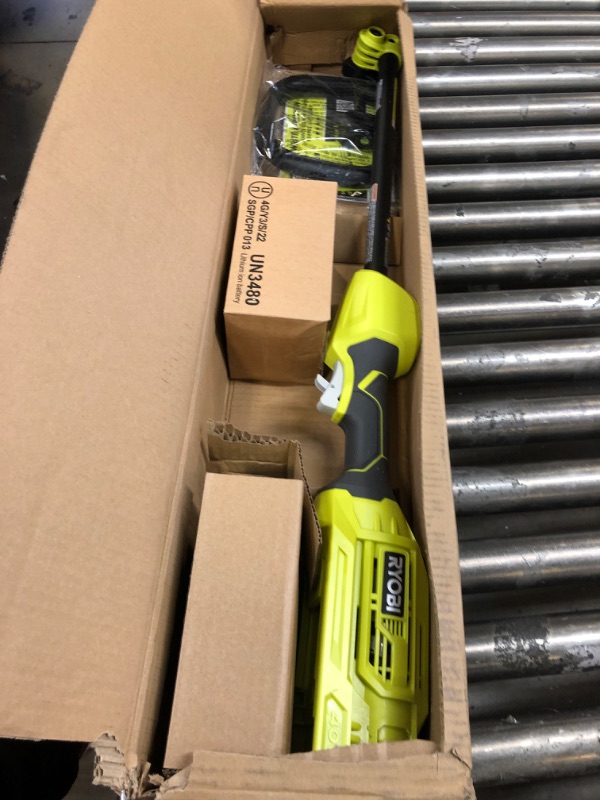 Photo 1 of 40V Expand-It Cordless Battery Attachment Capable Trimmer Power Head with 4.0 Ah Battery and Charger