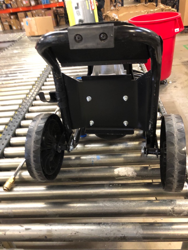 Photo 3 of AR Blue Clean Maxx, BM3000 Electric Pressure Washer-3000 PSI, 1.3 GPM, 15 Amps Quick Connect Accessories, Two Wheel Trolley, On Board Storage, Portable Pressure Washer, High Pressure, Car, Patio
