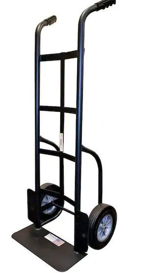 Photo 1 of 1,000 LBS. CAPACITY DUAL-HANDLE HAND TRUCK *ONE WHEEL MISSING*
