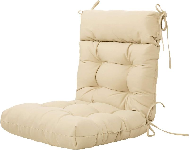 Photo 1 of ARTPLAN Outdoor Cushions of Adirondack Chair with High Back Wicker Tufted Pillow for Outdoor Furniture
