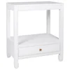 Photo 1 of East at Main Bay Side Table, White
