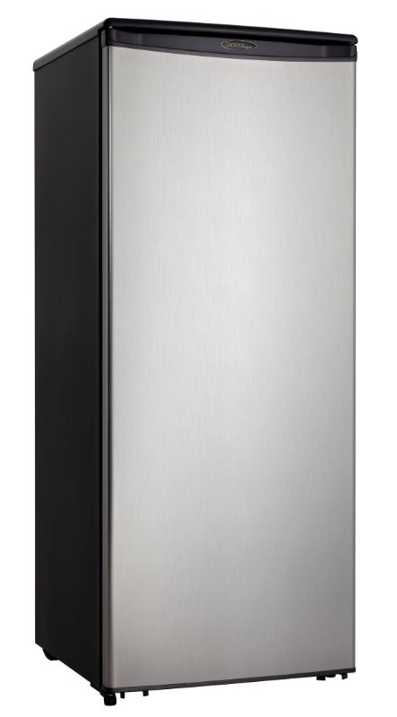 Photo 1 of Danby Designer DAR110A1BSLDD 11 Cu.Ft. Apartment Refrigerator in Fingerprint Free Stainless Finish, Full Fridge for Condo, House, Small Kitchen, E-Star Rated, Spotless Steel
