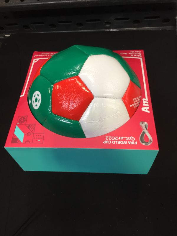 Photo 2 of Capelli Sport FIFA World Cup Qatar 2022 Soccer Ball Souvenir Display, Officially Licensed Futbol for Youth and Adult Soccer Players Mexico Size 5