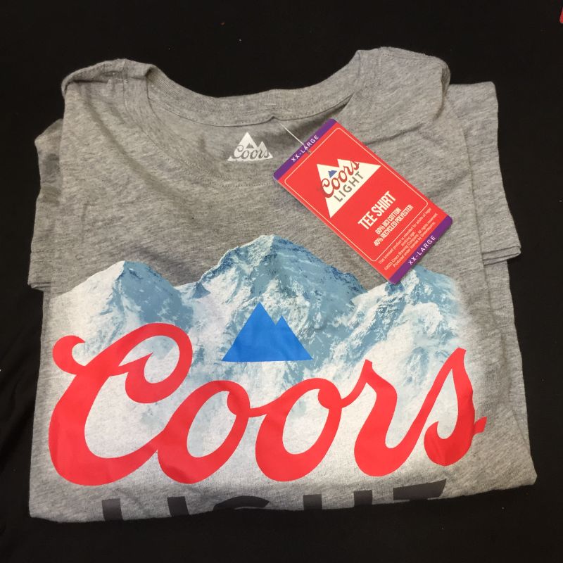 Photo 2 of Coors Light Men's Short Sleeve Graphic T-Shirt- SIZE XXL
