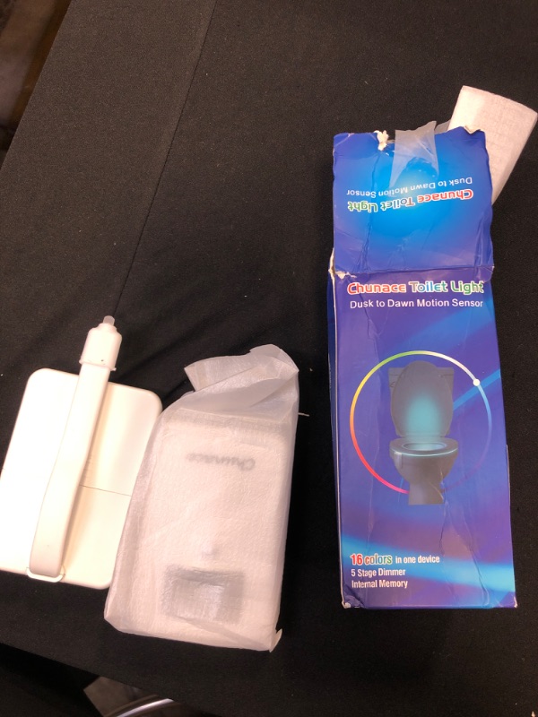 Photo 2 of 2 Pack Toilet Night Lights, 16-Color Changing LED Bowl Nightlight with Motion Sensor Activated Detection, Cool Fun Bathroom Accessory - Unique & Funny Gadgets for Christmas Stocking Stuffers