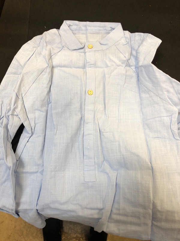 Photo 1 of BOYS LONG SLEEVE BUTTON UP SHIRT SIZE 140