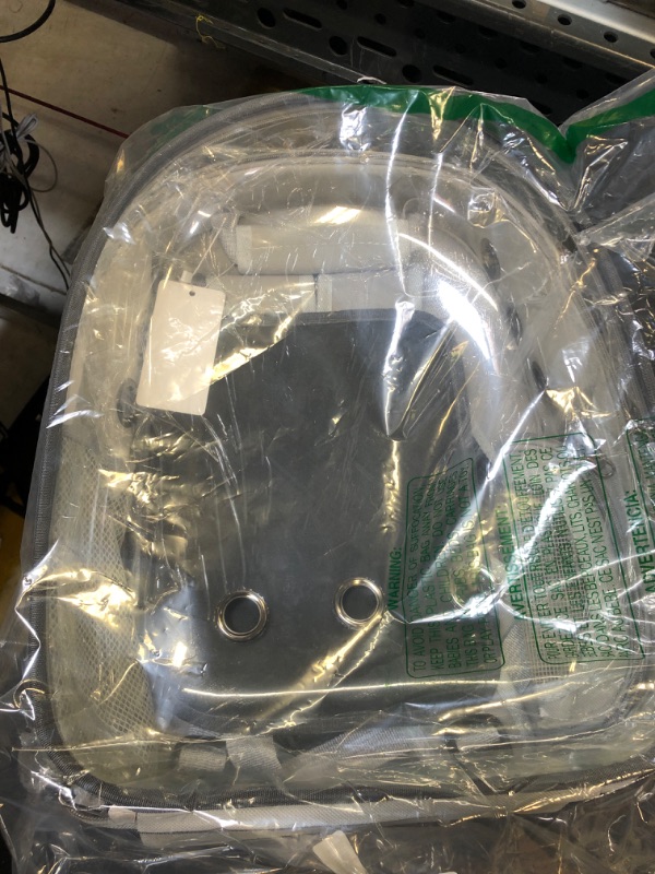 Photo 1 of PROKEI Cat Backpack Carrier,Expandable Pet Bubble Backpack Airline Approved, Pet Travel Carrying Bag for Small Medium Cats and Puppy with Hiking Walking Outdoor Use One Size Grey