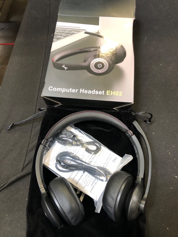 Photo 1 of Wireless Headset with AI Noise Cancelling Microphone Bluetooth Headset - Bluetooth V5.2 Headphones with USB Dongle & Mic Mute for Computer/Laptop/PC/iPhone/Android/Cell Phones/Zoom/Ms Teams/Skype