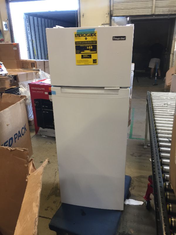 Photo 2 of 7.3 cu. ft. 2-Door Mini Fridge in White with Freezer