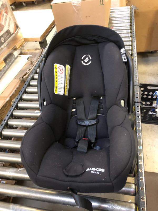 Photo 2 of Maxi-Cosi Maxi-Cosi Mico Luxe Infant Car Seat, Rear-Facing for Babies from 4–30 lbs and up to 32”, Midnight Glow