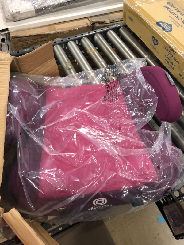 Photo 1 of Diono Solana 2 XL 2022, Dual Latch Connectors, Lightweight Backless Belt-Positioning Booster Car Seat, 8 Years 1 Booster Seat, Pink NEW! LATCH Connect Single Pink