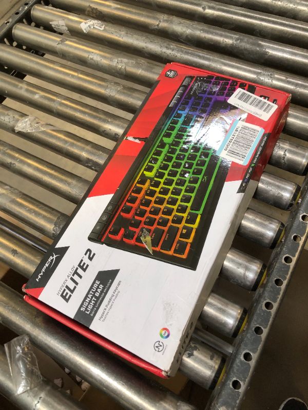 Photo 4 of HyperX Alloy Elite 2 – Mechanical Gaming Keyboard, Software-Controlled Light & Macro Customization, ABS Pudding Keycaps, Media Controls, RGB LED Backlit, HyperX Red & Pulsefire Haste – Gaming Mouse Keyboard + Pulsefire Haste Gaming Mouse