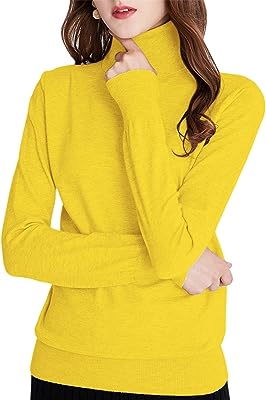 Photo 1 of BETUSLINE WOMEN BASIC SOLID SLIM FIT TURTLENECK SWEATER PULLOVER MED
