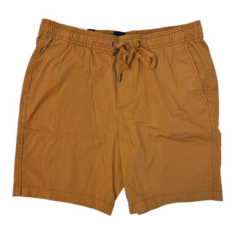 Photo 1 of Gap Men's 7" Inseam Drawstring Pull On Elastic Waistband Short (Brown Sugar, XXL)
