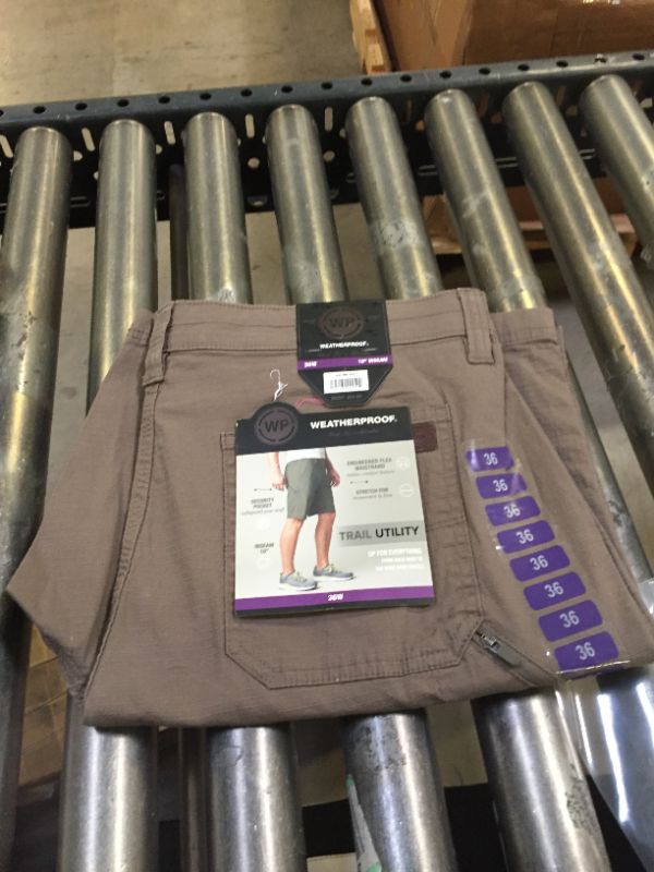 Photo 2 of Weatherproof Mens Trail Short|Utility Shorts for Men| Deep Pocket with 10 Inch Inseam 36 Birch