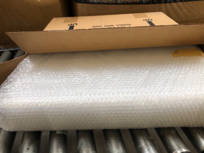 Photo 2 of 2-Pack Bubble Cushioning Nylon Wrap Rolls, 3/16" x 12" x 72' ft Total, Perforated Every 12", 20 Fragile Stickers for Packaging, Shipping, Mailing 2 Rolls: 12 in x 72 ft Clear