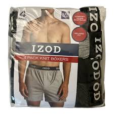Photo 1 of IZOD Men's 4 Pack Tag Free Comfort Knit Boxers Sz 2XL

