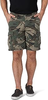 Photo 1 of IRON CO. Flex Waist D Ring Belted Twill Cargo Shorts Green Camo Size 38 NEW
